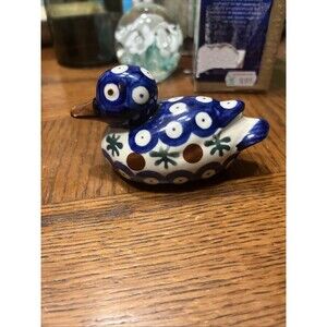 Vintage Evil Eye Polish Duck Figurine Unique
